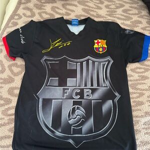 Kids Black and Red Soccer Jersey